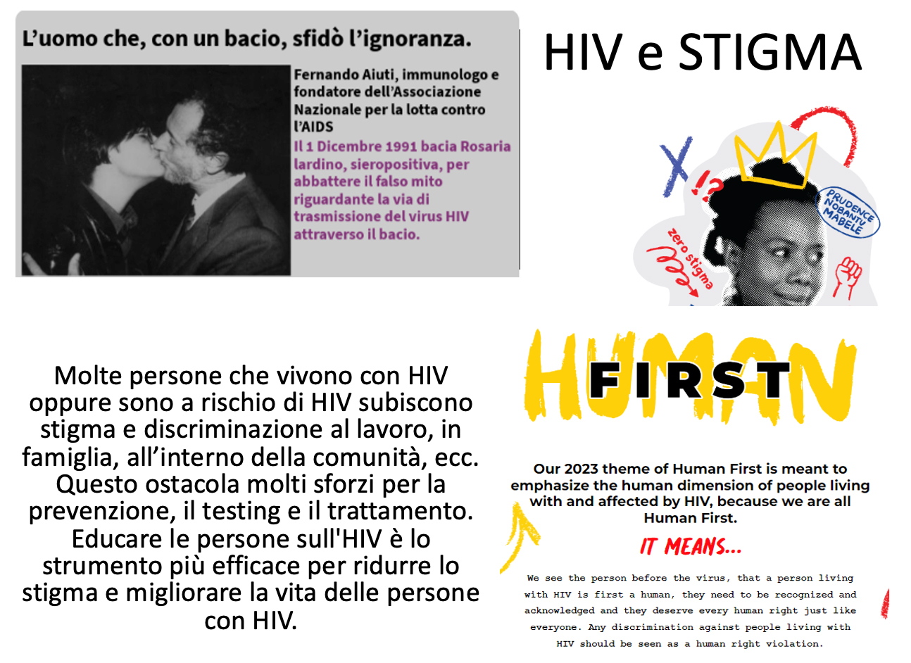 HIV e stigma. Fonte immagine: Dr.ssa Paola Pauri